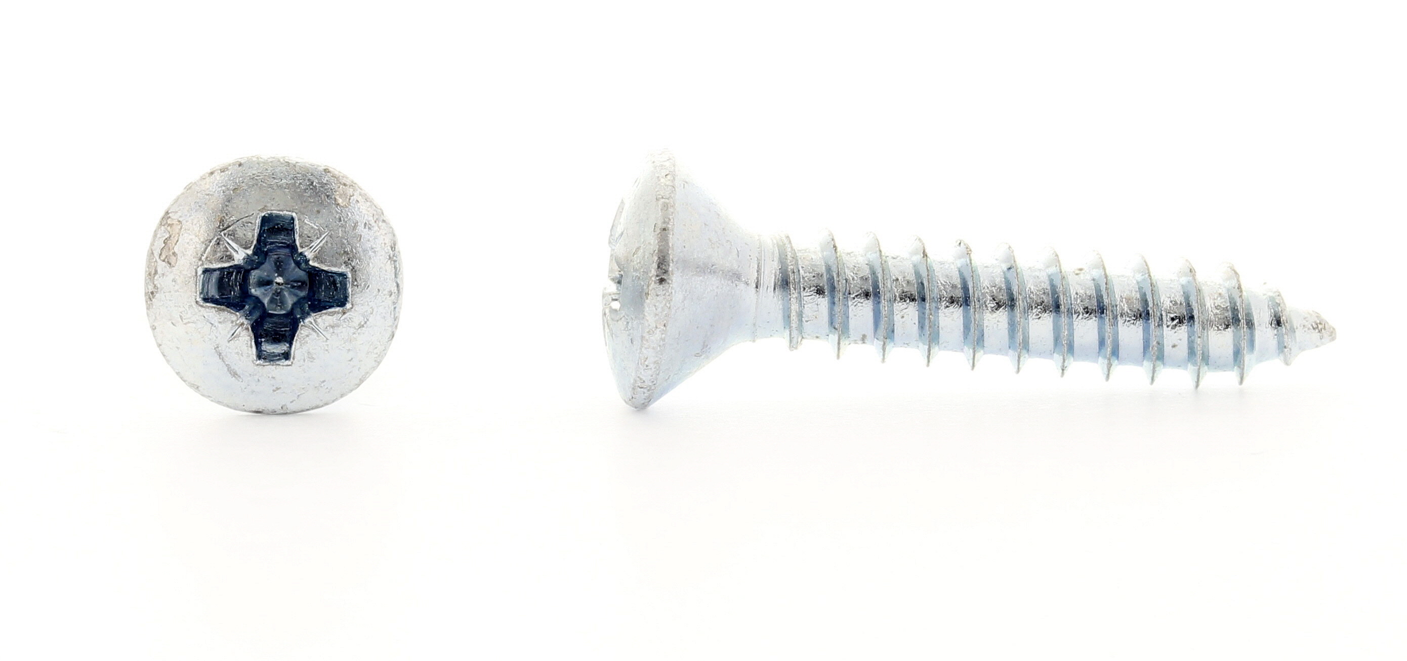 PLATESKRUE MED LINSESENK OG POZIDRIV DIN 7983 ELFORSINKET, SPISS ENDE